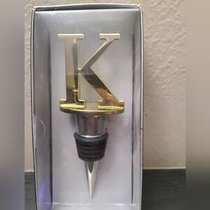 Wild eye designs Monogram wine stopper